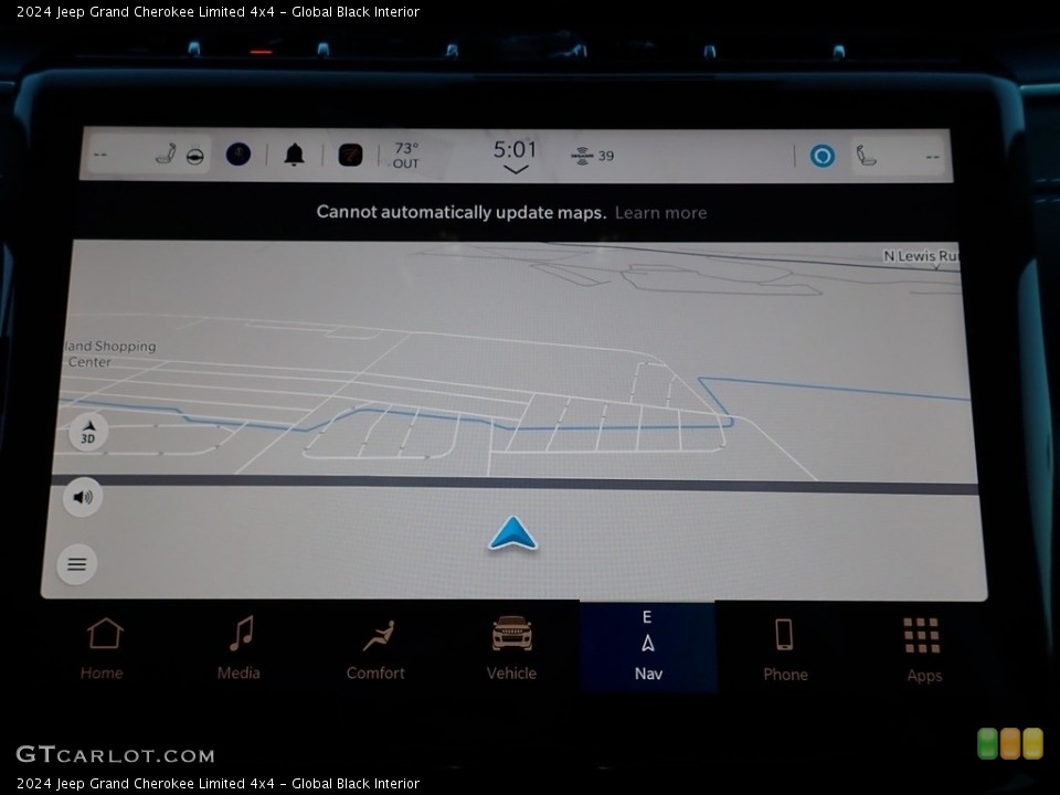 Global Black Interior Navigation for the 2024 Jeep Grand Cherokee Limited 4x4 #146561713