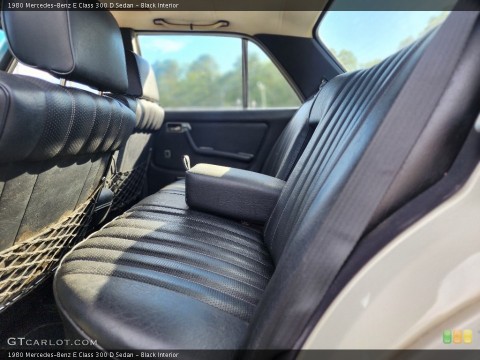 Black Interior Rear Seat for the 1980 Mercedes-Benz E Class 300 D Sedan #146562066