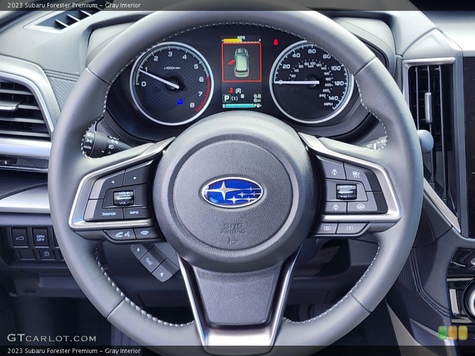 Gray Interior Steering Wheel for the 2023 Subaru Forester Premium #146562274