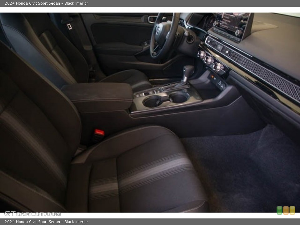 Black Interior Front Seat for the 2024 Honda Civic Sport Sedan #146562576
