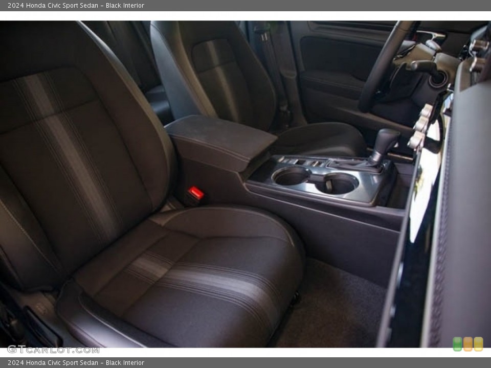 Black Interior Front Seat for the 2024 Honda Civic Sport Sedan #146562591