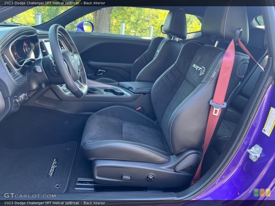Black Interior Front Seat for the 2023 Dodge Challenger SRT Hellcat JailBreak #146562913