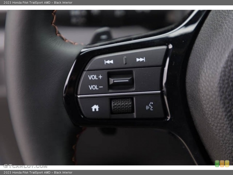 Black Interior Steering Wheel for the 2023 Honda Pilot TrailSport AWD #146563500