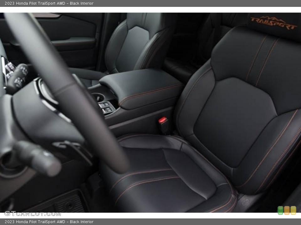 Black Interior Front Seat for the 2023 Honda Pilot TrailSport AWD #146563572