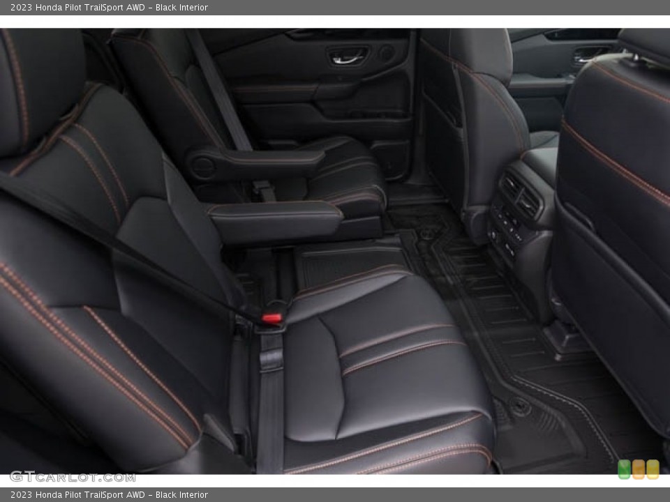 Black Interior Rear Seat for the 2023 Honda Pilot TrailSport AWD #146563641