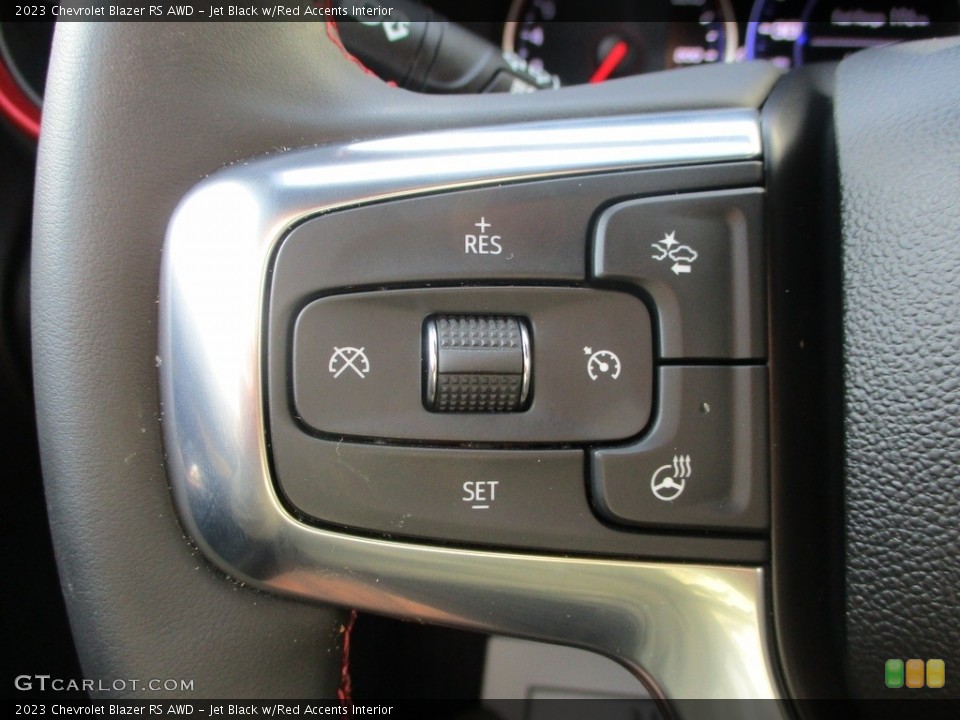 Jet Black w/Red Accents Interior Steering Wheel for the 2023 Chevrolet Blazer RS AWD #146564632