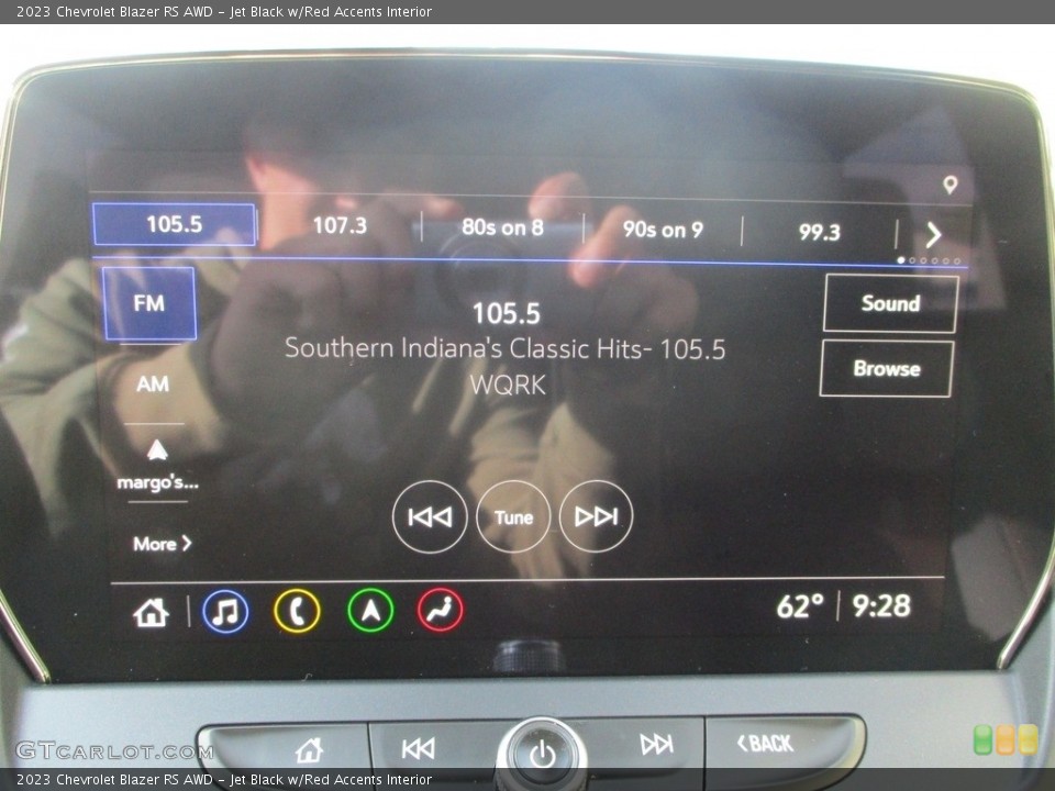 Jet Black w/Red Accents Interior Audio System for the 2023 Chevrolet Blazer RS AWD #146564649