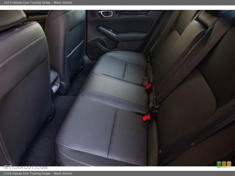 Black Interior Rear Seat for the 2024 Honda Civic Touring Sedan #146565039