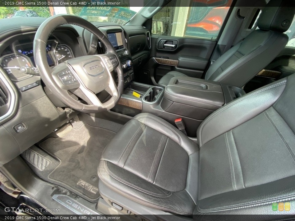 Jet Black Interior Photo for the 2019 GMC Sierra 1500 Denali Crew Cab 4WD #146565201