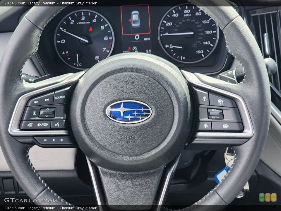 Titanium Gray Interior Steering Wheel for the 2024 Subaru Legacy Premium #146565222
