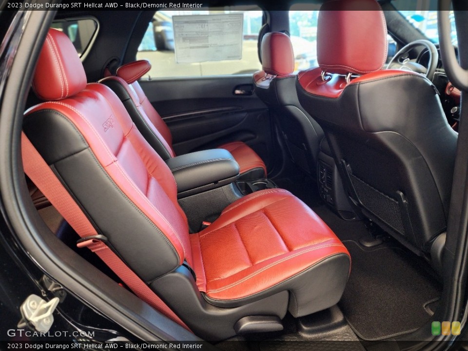 Black/Demonic Red Interior Rear Seat for the 2023 Dodge Durango SRT Hellcat AWD #146565294