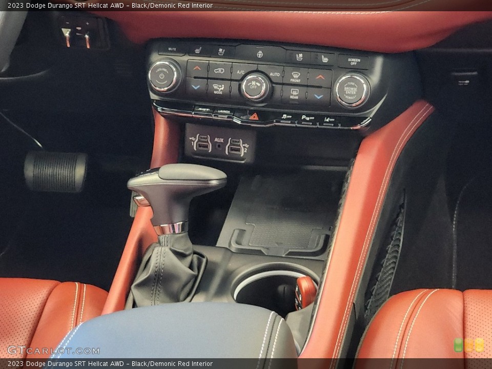 Black/Demonic Red Interior Controls for the 2023 Dodge Durango SRT Hellcat AWD #146565324