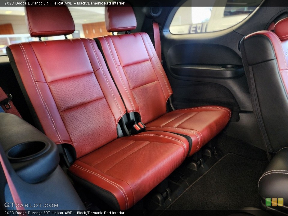 Black/Demonic Red Interior Rear Seat for the 2023 Dodge Durango SRT Hellcat AWD #146565351
