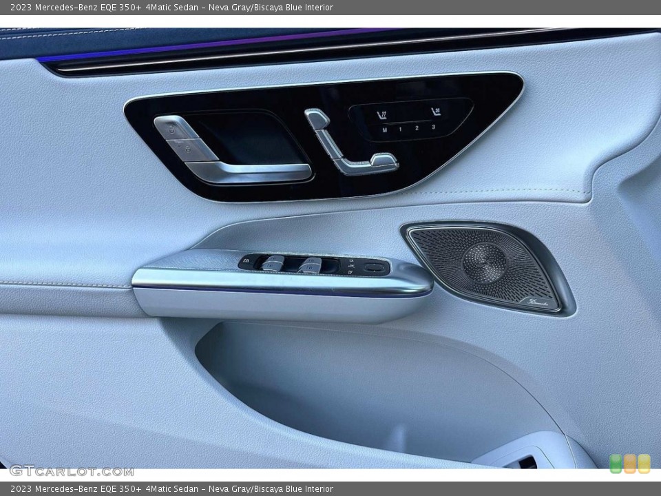 Neva Gray/Biscaya Blue Interior Controls for the 2023 Mercedes-Benz EQE 350+ 4Matic Sedan #146566874