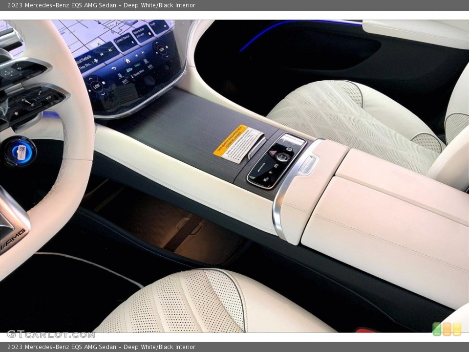 Deep White/Black Interior Controls for the 2023 Mercedes-Benz EQS AMG Sedan #146566875