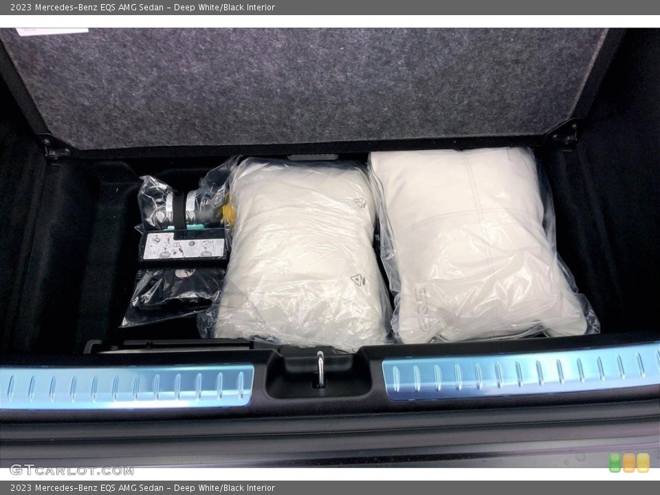 Deep White/Black Interior Trunk for the 2023 Mercedes-Benz EQS AMG Sedan #146566899