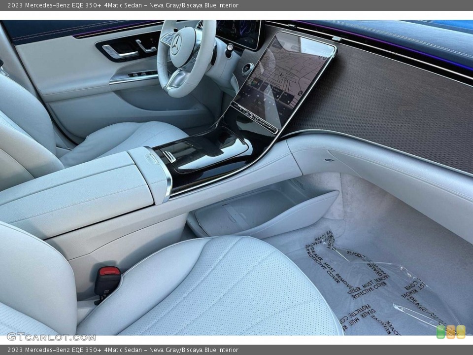 Neva Gray/Biscaya Blue Interior Photo for the 2023 Mercedes-Benz EQE 350+ 4Matic Sedan #146566971