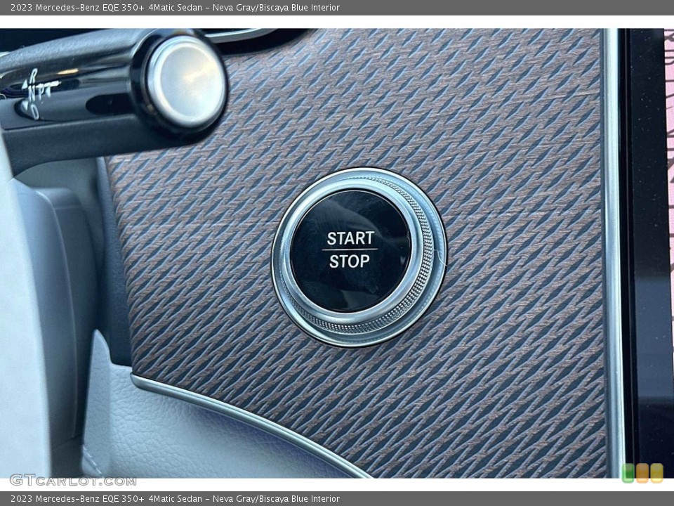 Neva Gray/Biscaya Blue Interior Controls for the 2023 Mercedes-Benz EQE 350+ 4Matic Sedan #146567118
