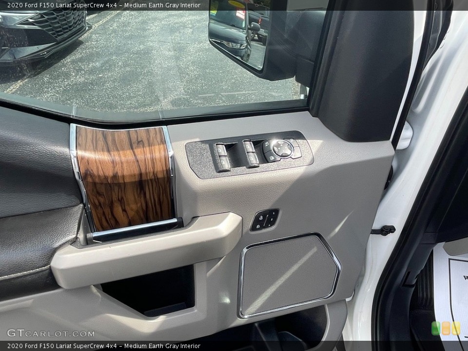 Medium Earth Gray Interior Door Panel for the 2020 Ford F150 Lariat SuperCrew 4x4 #146568020