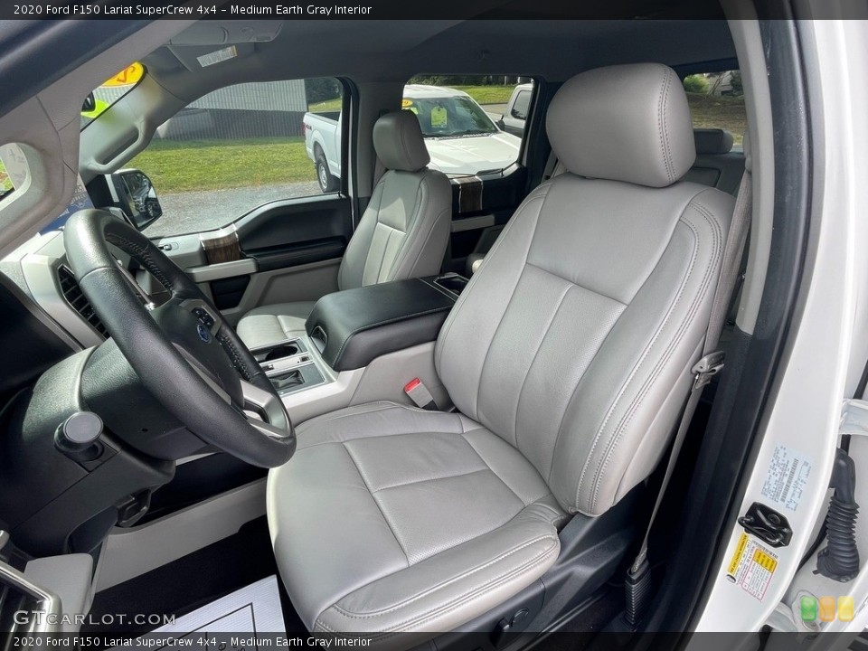 Medium Earth Gray Interior Photo for the 2020 Ford F150 Lariat SuperCrew 4x4 #146568070