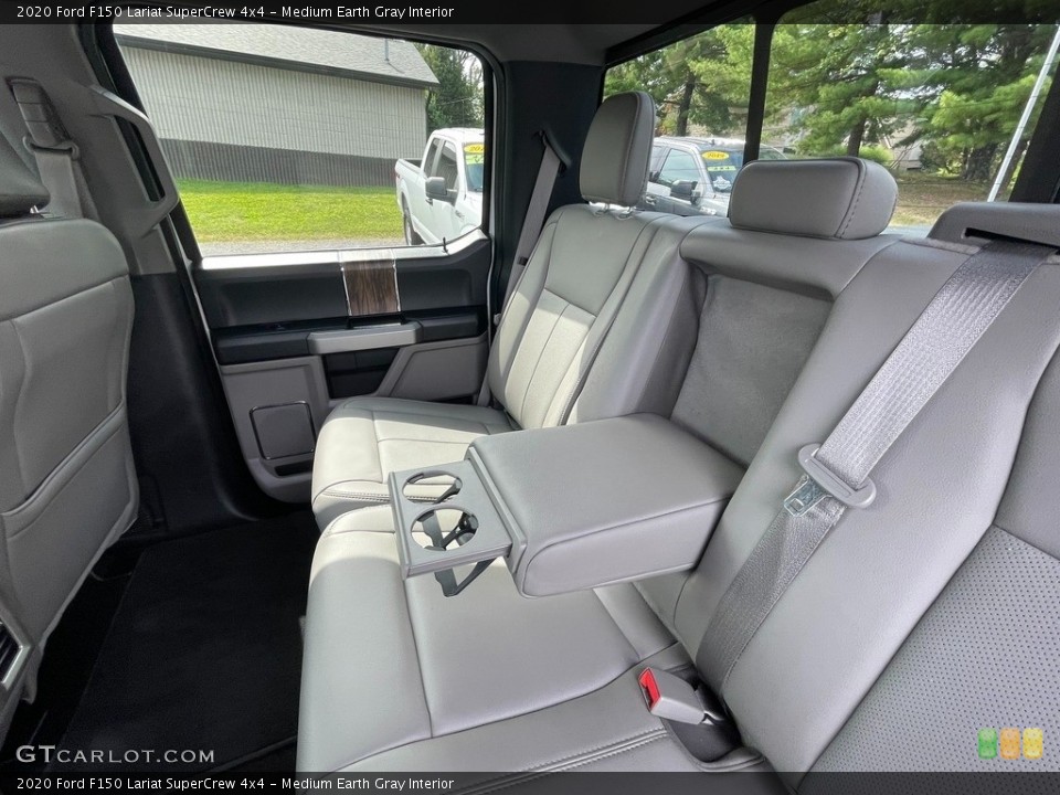 Medium Earth Gray Interior Rear Seat for the 2020 Ford F150 Lariat SuperCrew 4x4 #146568214