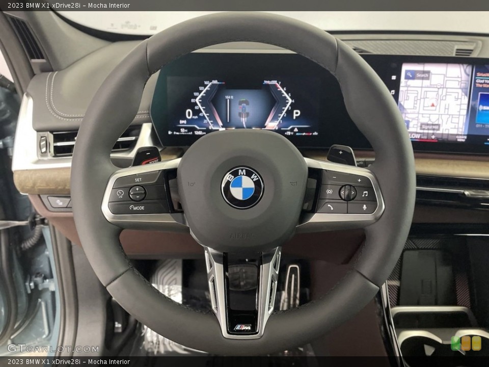 Mocha Interior Steering Wheel for the 2023 BMW X1 xDrive28i #146569683