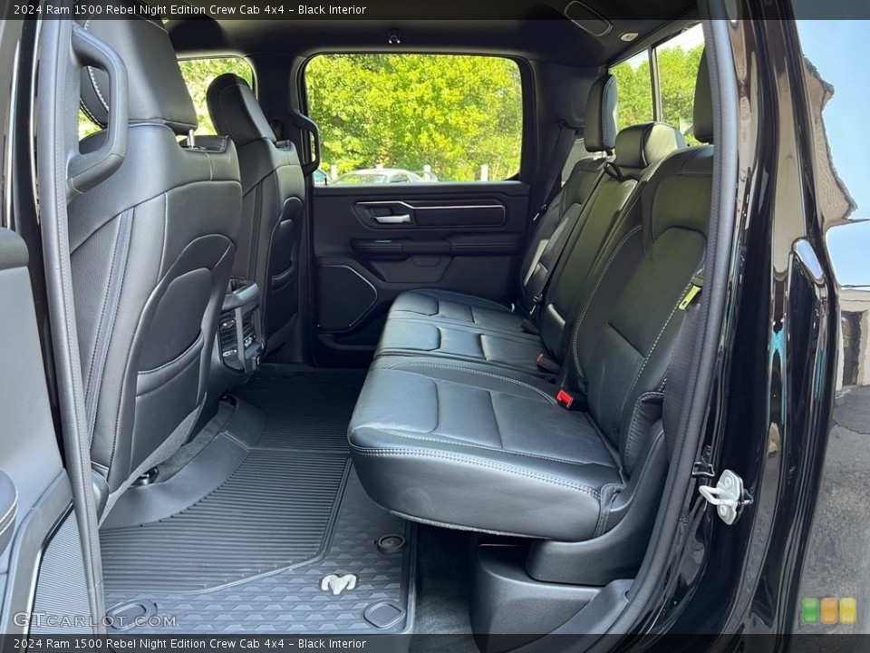 Black Interior Rear Seat for the 2024 Ram 1500 Rebel Night Edition Crew Cab 4x4 #146571242