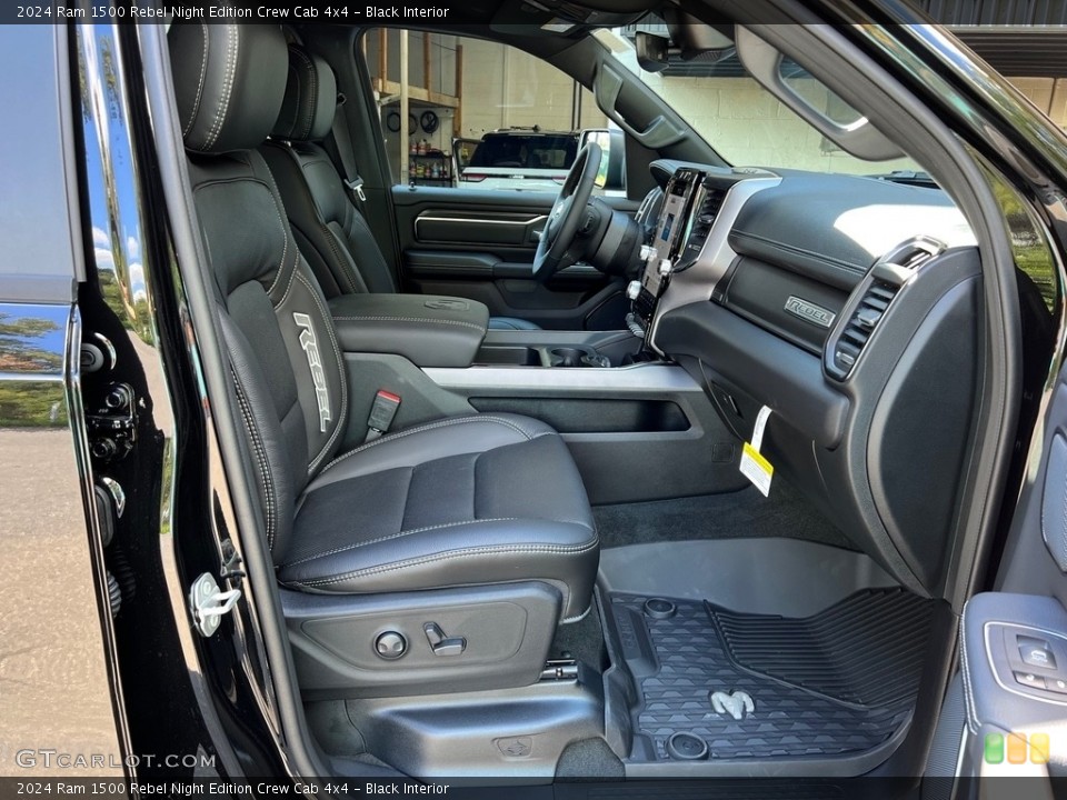 Black Interior Front Seat for the 2024 Ram 1500 Rebel Night Edition Crew Cab 4x4 #146571314