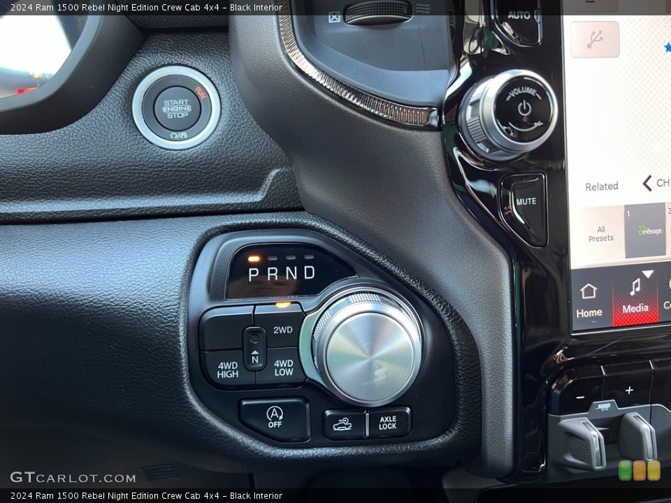 Black Interior Transmission for the 2024 Ram 1500 Rebel Night Edition Crew Cab 4x4 #146571388