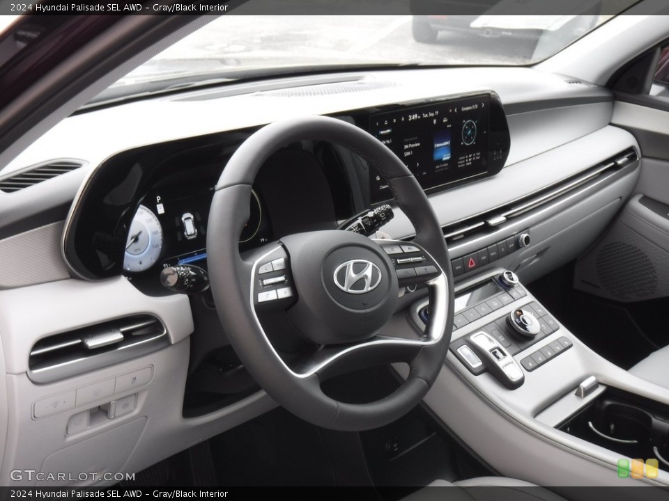 Gray/Black Interior Dashboard for the 2024 Hyundai Palisade SEL AWD #146572065
