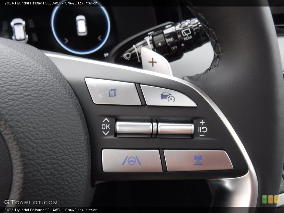 Gray/Black Interior Steering Wheel for the 2024 Hyundai Palisade SEL AWD #146572392