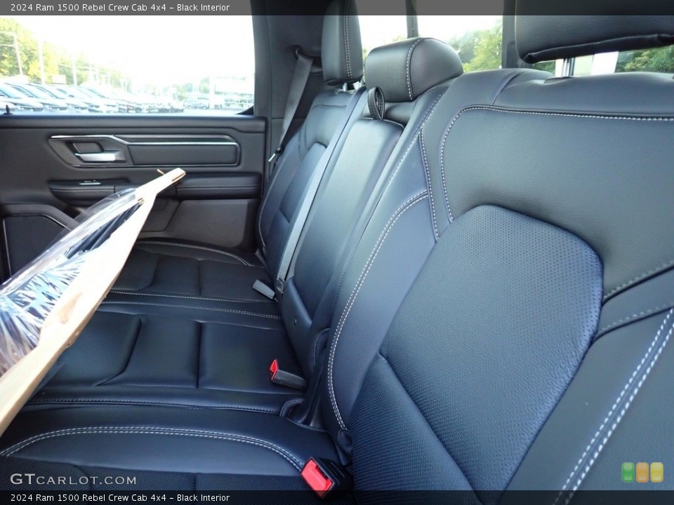 Black Interior Rear Seat for the 2024 Ram 1500 Rebel Crew Cab 4x4 #146572438