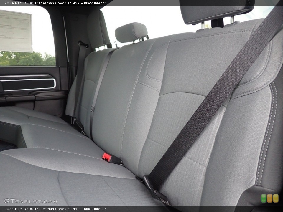 Black Interior Rear Seat for the 2024 Ram 3500 Tradesman Crew Cab 4x4 #146572458