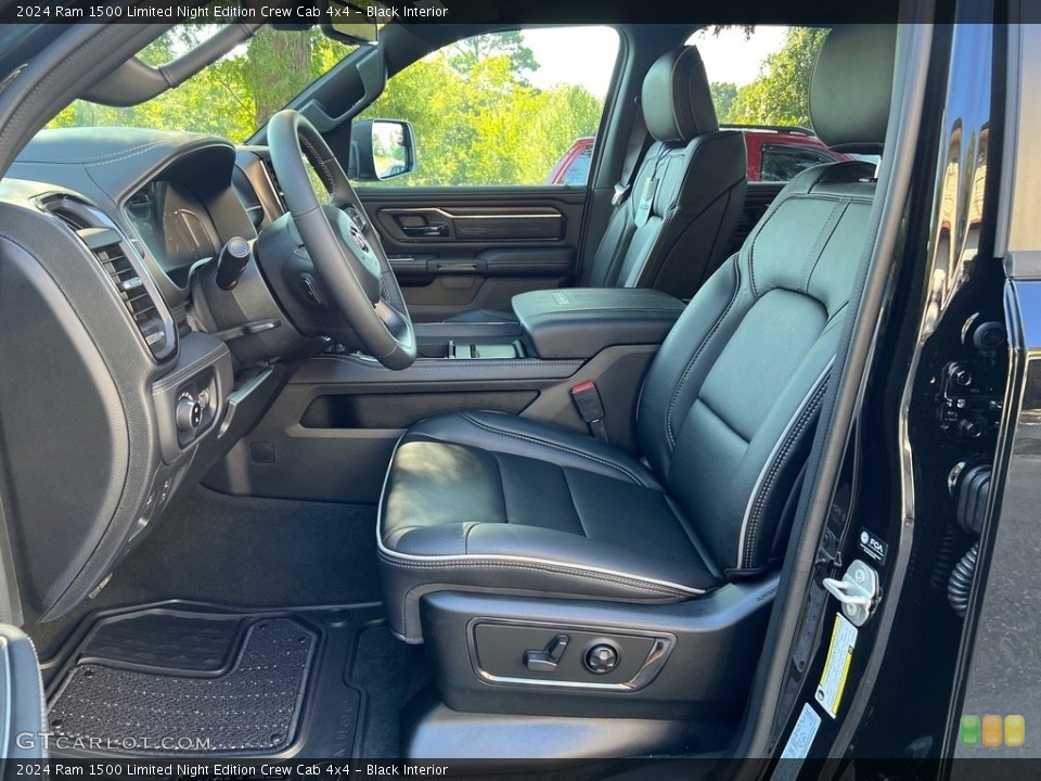 Black Interior Photo for the 2024 Ram 1500 Limited Night Edition Crew Cab 4x4 #146572736