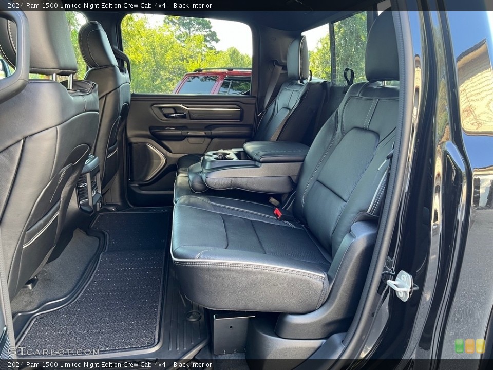 Black Interior Rear Seat for the 2024 Ram 1500 Limited Night Edition Crew Cab 4x4 #146572808