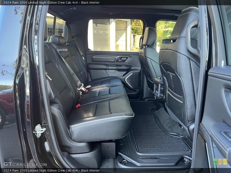 Black Interior Rear Seat for the 2024 Ram 1500 Limited Night Edition Crew Cab 4x4 #146572879