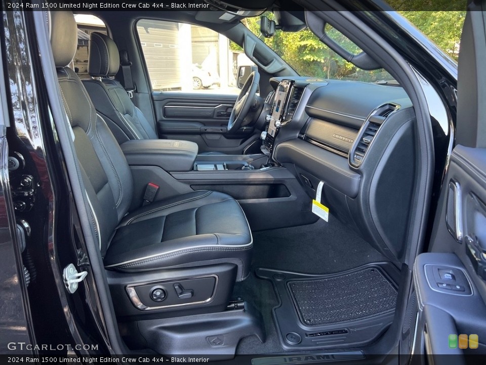 Black Interior Front Seat for the 2024 Ram 1500 Limited Night Edition Crew Cab 4x4 #146572903