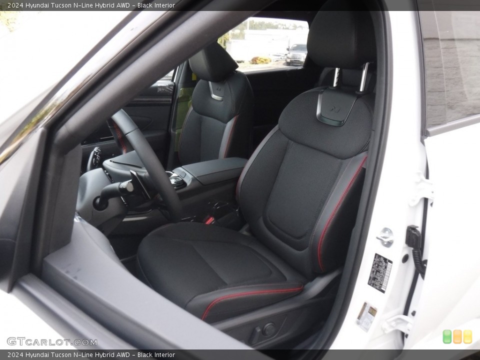 Black Interior Front Seat for the 2024 Hyundai Tucson N-Line Hybrid AWD #146572981