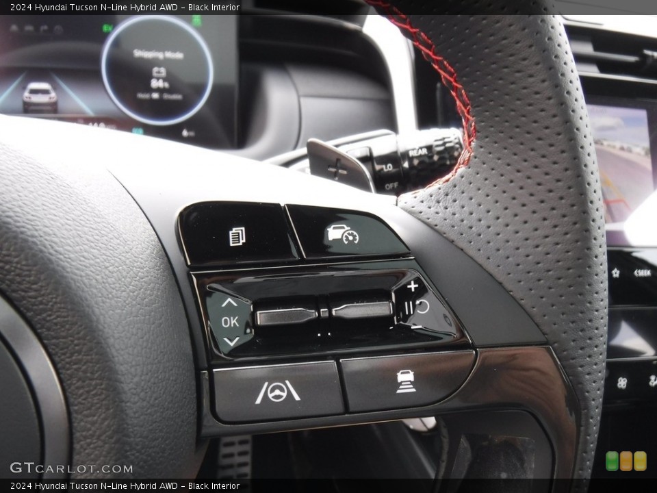 Black Interior Steering Wheel for the 2024 Hyundai Tucson N-Line Hybrid AWD #146573251