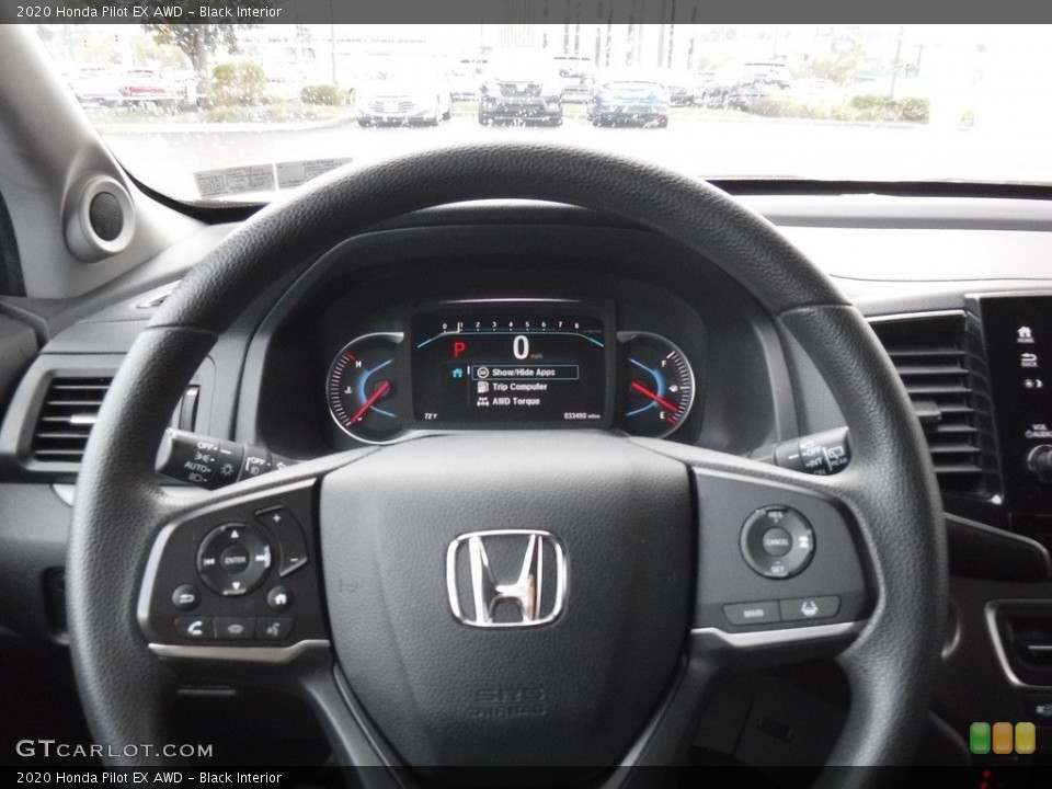 Black Interior Steering Wheel for the 2020 Honda Pilot EX AWD #146573414