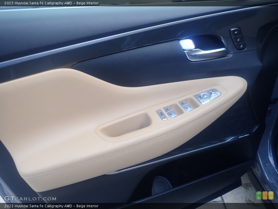 Beige Interior Door Panel for the 2023 Hyundai Santa Fe Calligraphy AWD #146573970