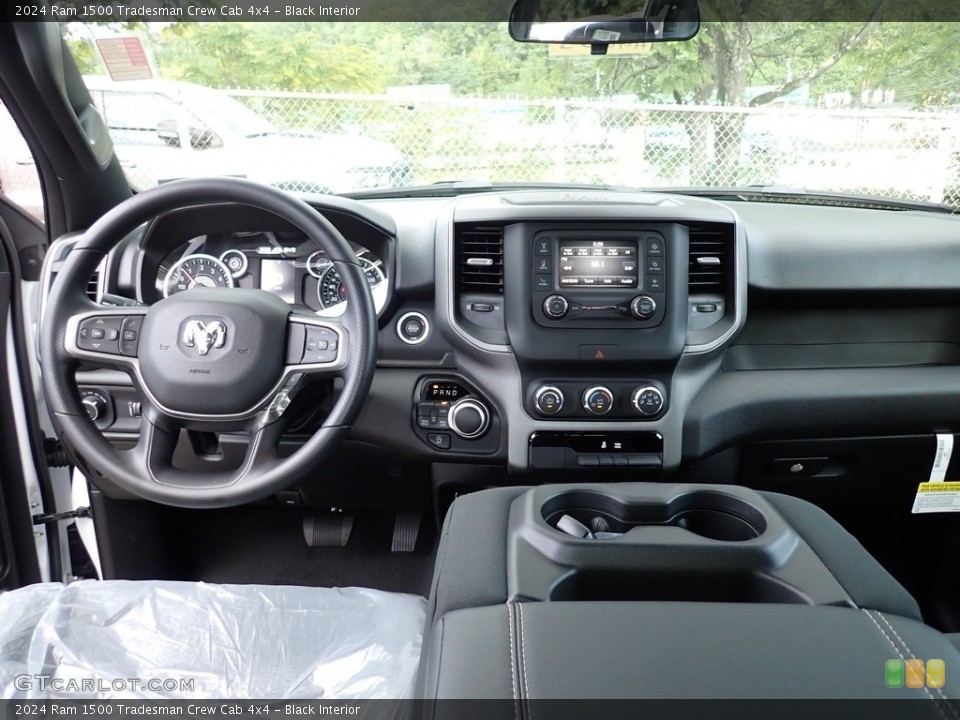 Black Interior Dashboard for the 2024 Ram 1500 Tradesman Crew Cab 4x4 #146574240
