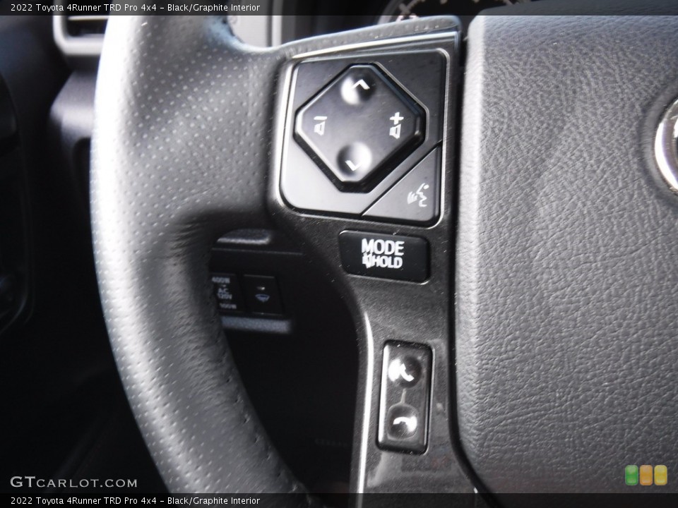 Black/Graphite Interior Steering Wheel for the 2022 Toyota 4Runner TRD Pro 4x4 #146574336