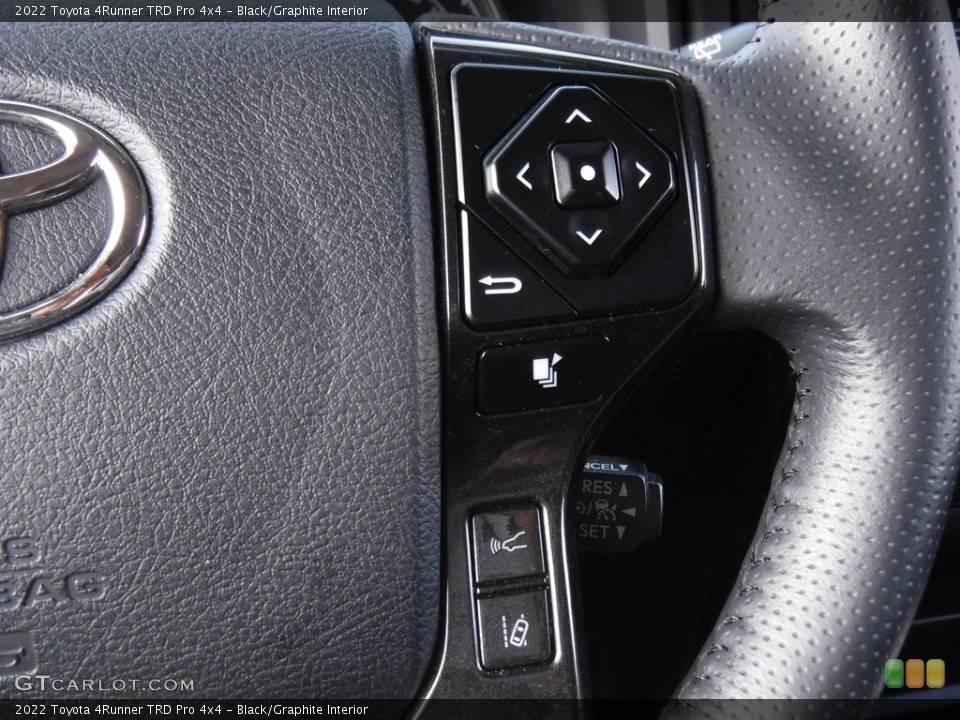 Black/Graphite Interior Steering Wheel for the 2022 Toyota 4Runner TRD Pro 4x4 #146574357