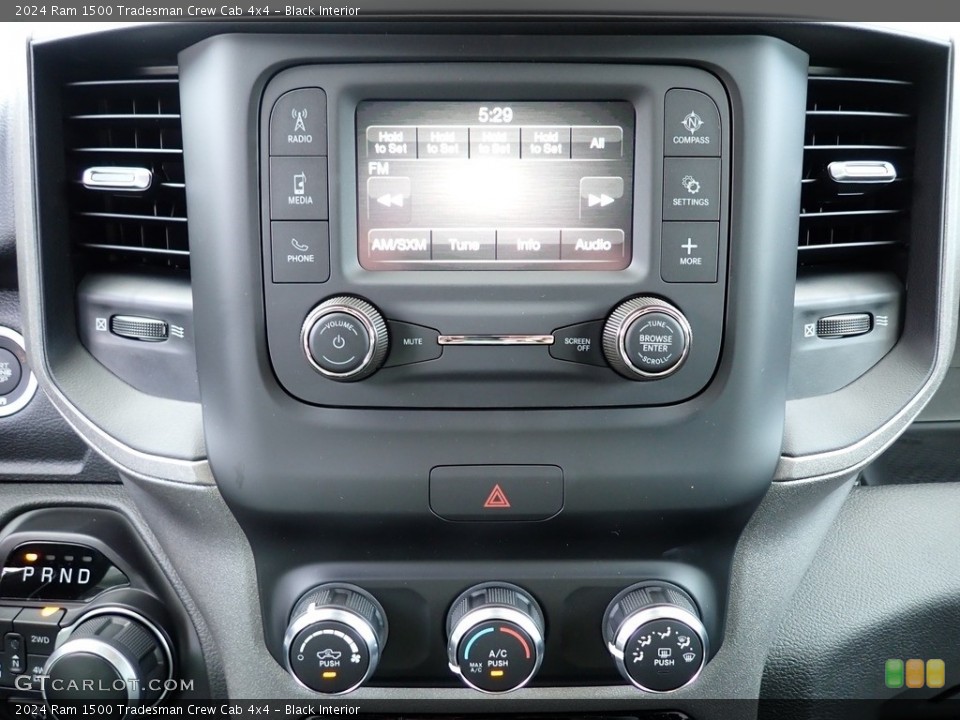 Black Interior Controls for the 2024 Ram 1500 Tradesman Crew Cab 4x4 #146574367