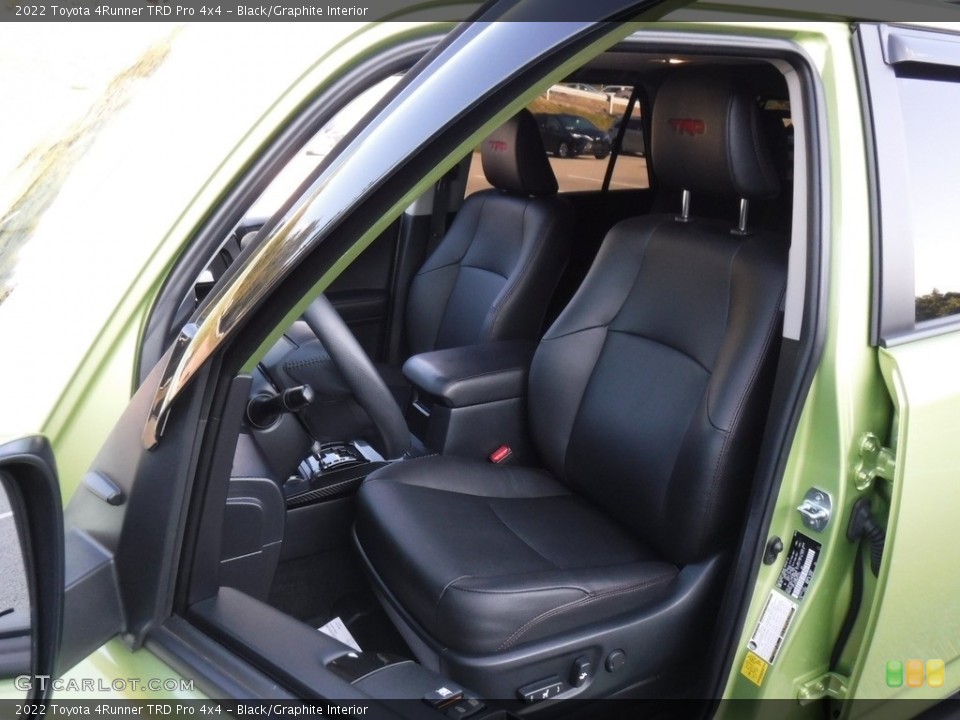 Black/Graphite Interior Front Seat for the 2022 Toyota 4Runner TRD Pro 4x4 #146574664