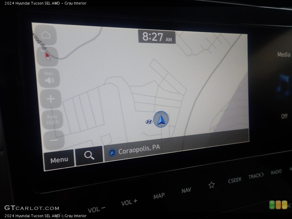 Gray Interior Navigation for the 2024 Hyundai Tucson SEL AWD #146574852