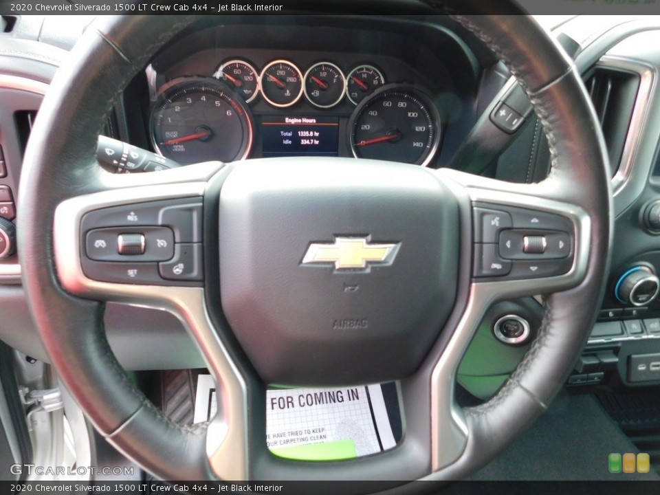 Jet Black Interior Steering Wheel for the 2020 Chevrolet Silverado 1500 LT Crew Cab 4x4 #146574864