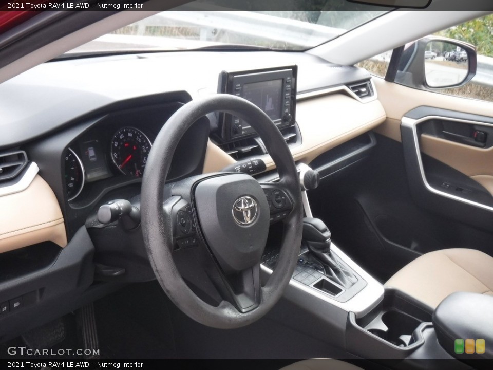 Nutmeg Interior Dashboard for the 2021 Toyota RAV4 LE AWD #146575454