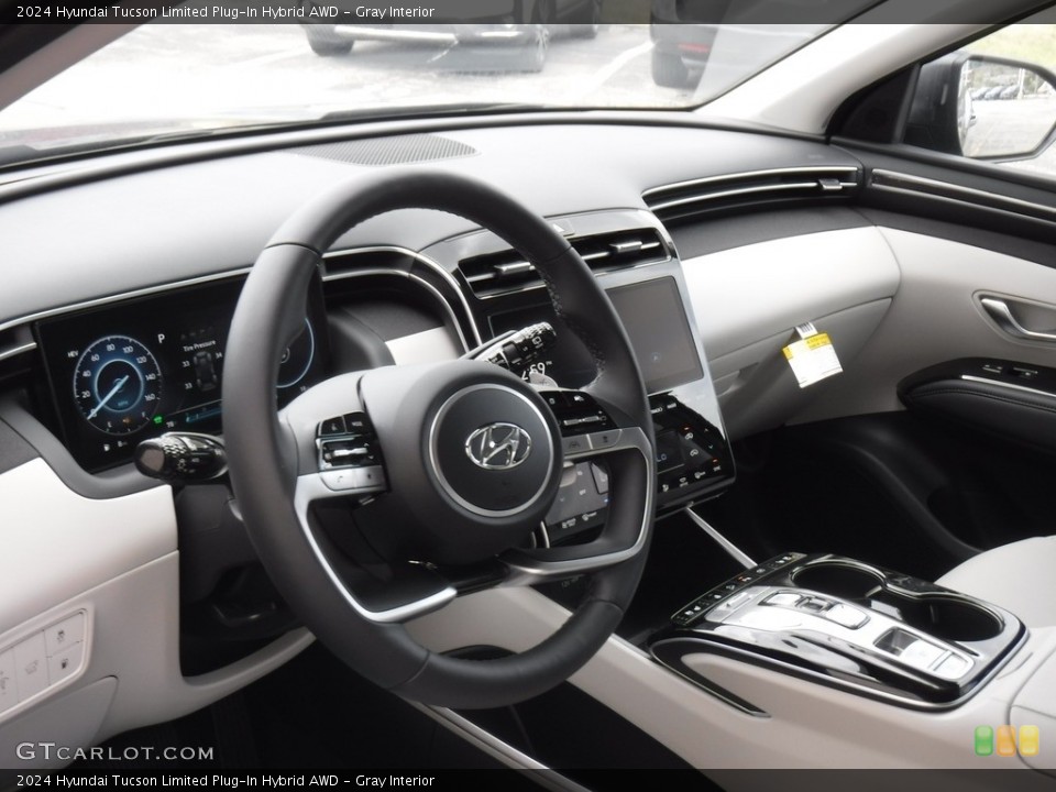 Gray Interior Dashboard for the 2024 Hyundai Tucson Limited Plug-In Hybrid AWD #146575734